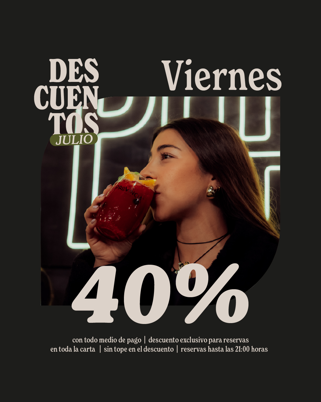 Promo Viernes - 40% off