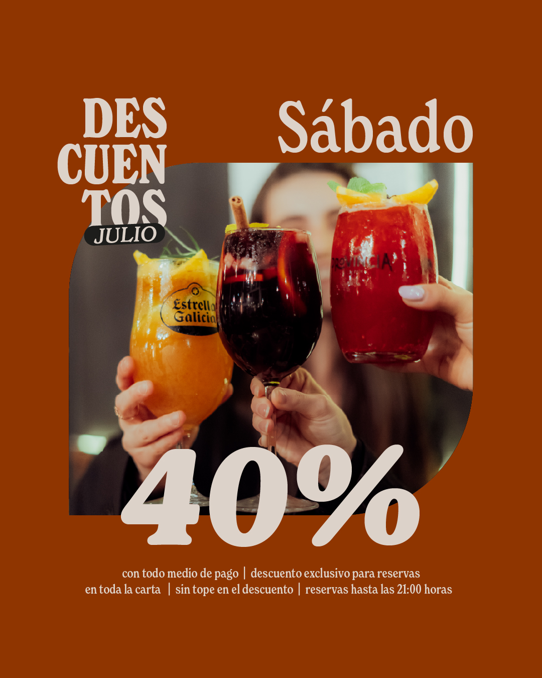 Promo Sábado - 40% off